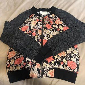 Saltwater Luxe Floral Bomber Jacket